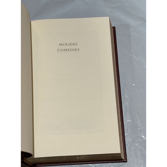 Comedies Moliere The Franklin Library 1985 Gold Gilded Edges Leatherette Cover - Picture 4 of 8